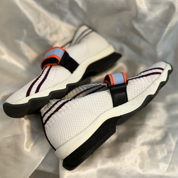 Fendi Knit Fabric Strap Closure Stretchy Sneakers - Picture 6 of 9